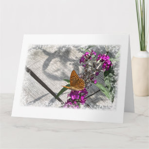 Carte Un papillon jaune