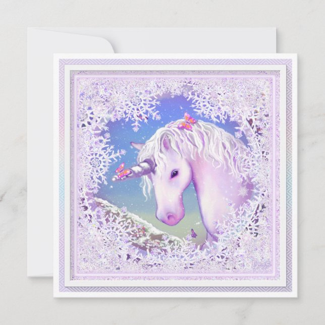 Carte Un paradis violet & neige (Devant)