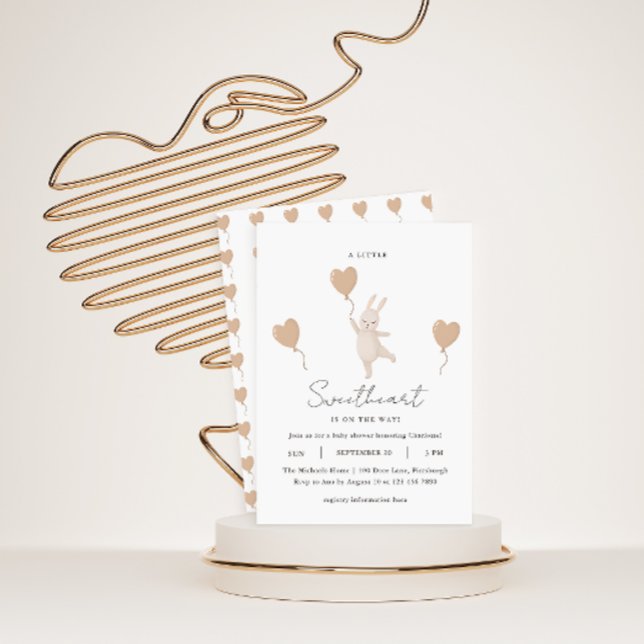 Carte Un petit amour est sur le Baby shower Way (Créateur téléchargé)