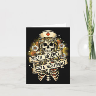 Carte Un peu bruyant un peu infirmière rossignol drôle