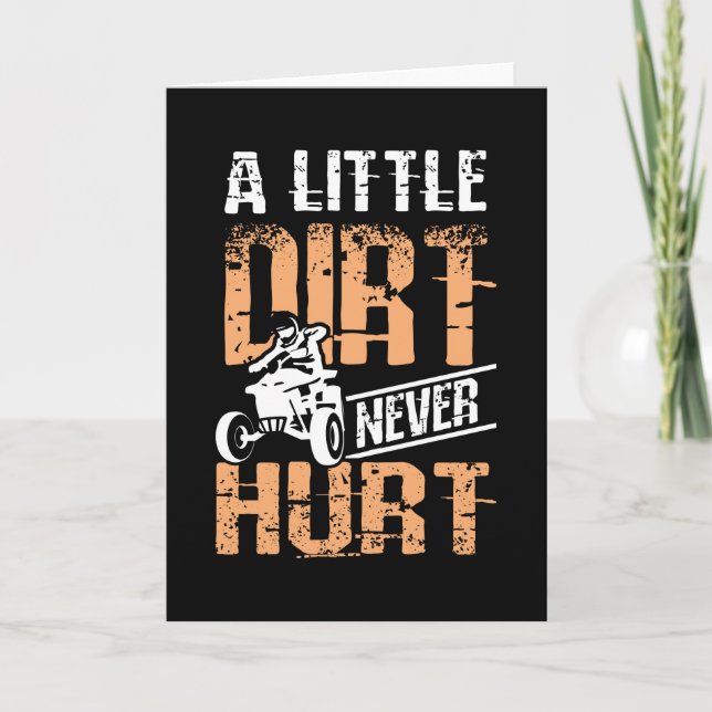 Carte Un Peu De Chemin N'A Jamais Blessé Quad Atv (Devant)