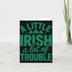 Carte Un peu d'irlandais, beaucoup d'ennuis, drôle de St