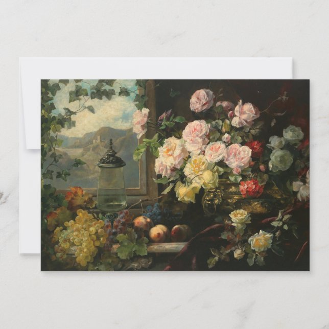 Carte Un riche bouquet de fleurs | Franz Xaver Birkinger (Devant)