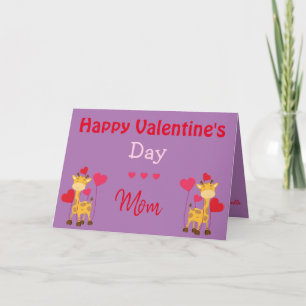 Carte Un Saint-Valentin safari pour maman
