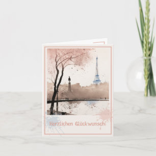 Carte Un souffle de Paris, aquarelle -