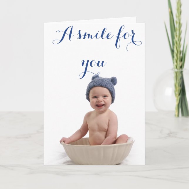 Carte Un sourire pour vous… (Devant)