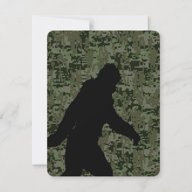 Carte Un squatchin pour le camouflage numérique d'Olive (Devant)