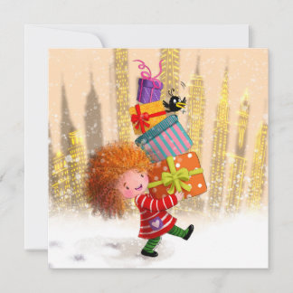 Carte Un tas de cadeaux et de rires
