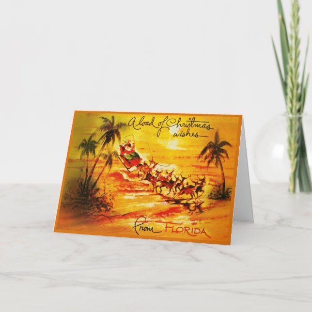 Carte Un tas de vœux de Noël de Floride (Devant)