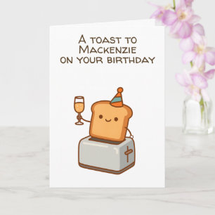 Carte Un toast pour vous à votre anniversaire Personnali