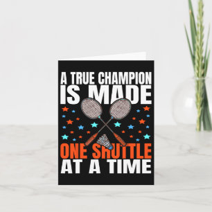 Carte Un Véritable Champion Est Fait Un Jeu De Navette B