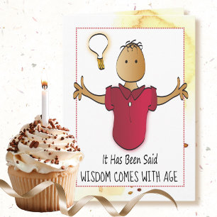 Carte Un Vieux Homme Drôle Dit Ethnic Homme Cartoon Anni