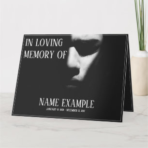 Carte Un visage endormi à mi-ombre