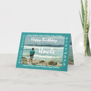 Carte UNCLE - Joyeux anniversaire - Vagues humaines et o