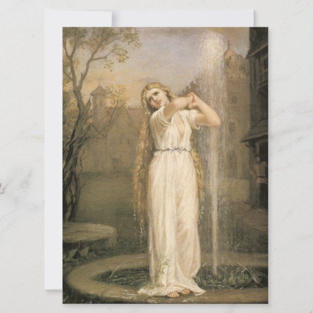 Carte Undine (par John William Waterhouse) (Devant)