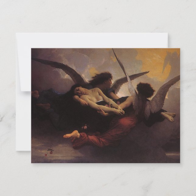 Carte Une âme portée au ciel par Bouguereau (Devant)
