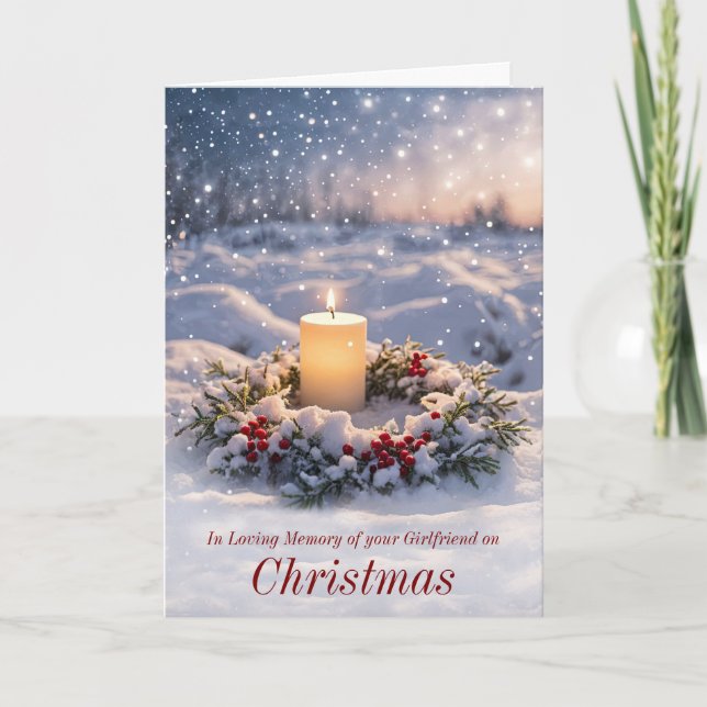 Carte Une amie en souvenir Noël avec le souvenir (Devant)