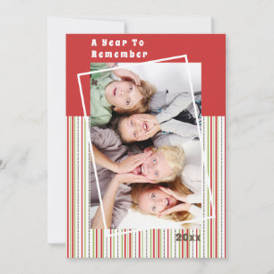 Carte Une année pour se souvenir de Noël en bande