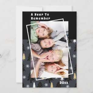Carte Une année pour se souvenir des arbres de Noël