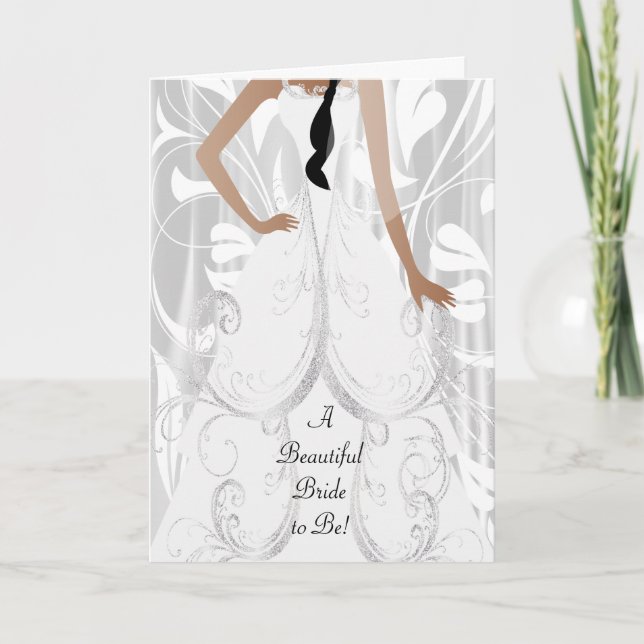 Carte Une belle mariée à être - Félicitations (Devant)