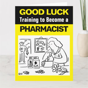 Carte Une bonne formation de chance pour devenir pharmac