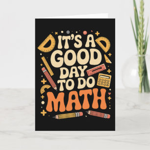 Carte Une bonne journée pour faire des maths Professeur