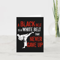 Une Ceinture Noire Est Une Ceinture Blanche Qui N'