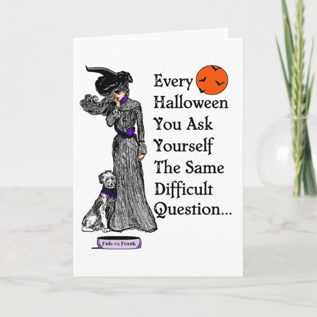 Carte Une décision de Halloween (Devant)
