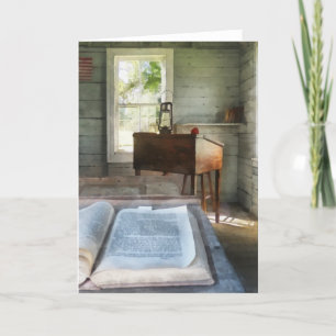 Carte Une école avec un livre