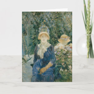 Carte Une femme dans un jardin   Berthe Morisot