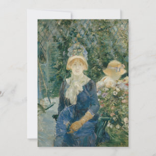 Carte Une femme dans un jardin   Berthe Morisot