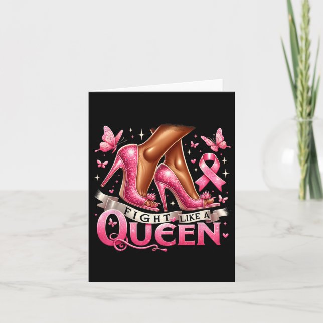 Carte Une Femme De La Reine Noire Se Battre Comme Un Can (Devant)