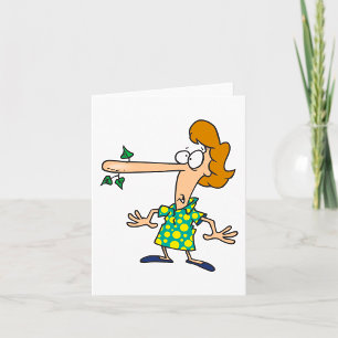 Carte Une Femme Dit Des Mensonges