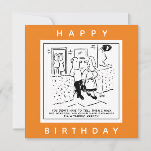 Carte Une femme marche dans les rues en tant que dessin 