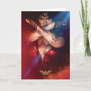 Carte Une Femme Merveilleuse Blocage Avec Des Bracelets