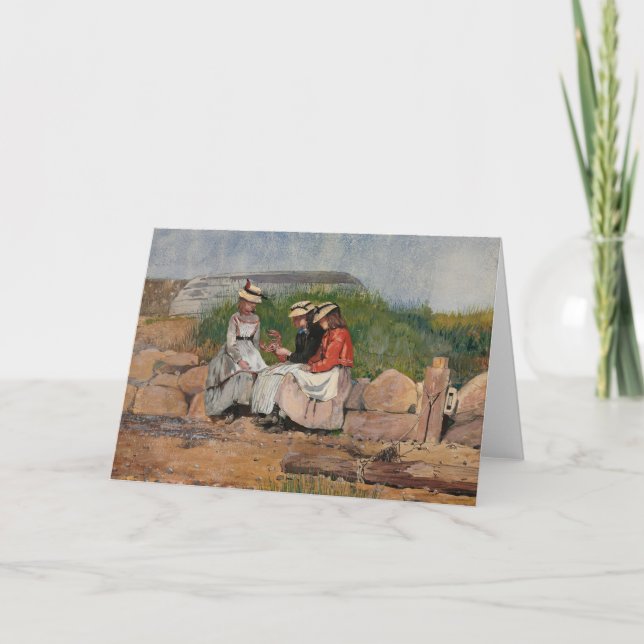 Carte Une fille de pêcheur | Winslow Homer (Devant)