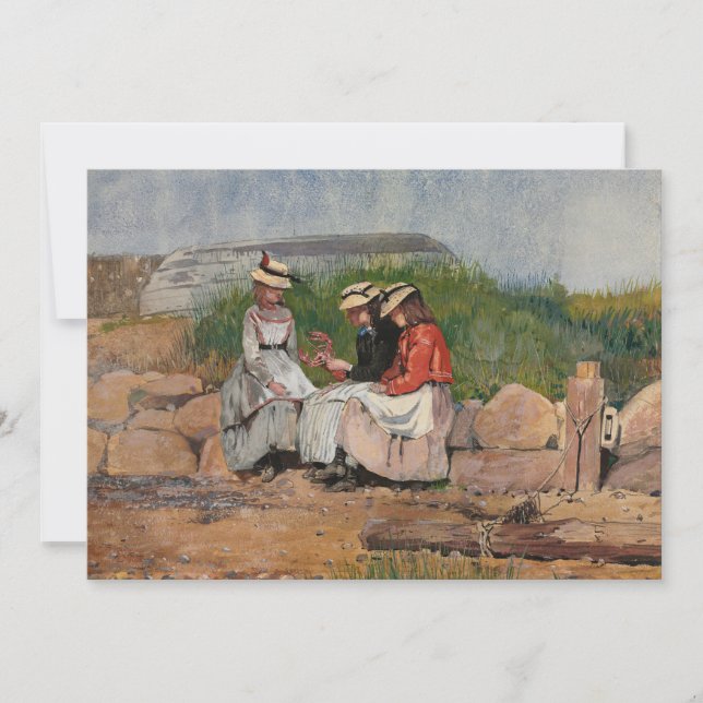 Carte Une fille de pêcheur | Winslow Homer (Devant)