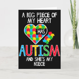 Carte Une Grande Partie De Mon Cœur A Une Niece Autiste 
