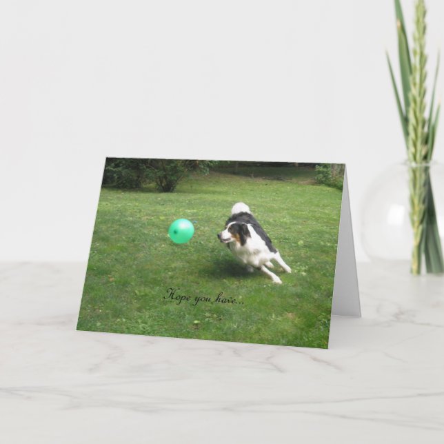 Carte "Une Journée de Popping de Ballons !" (Devant)