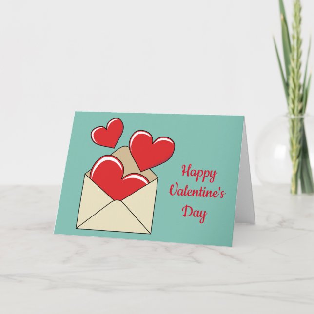 Carte Une lettre d'amour | Ajoutez votre texte (Devant)