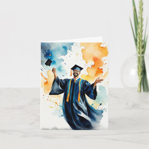 Carte Une lueur de succès - Exubérance d'un diplômé