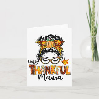 Carte Une Maman Reconnaissante Nœud Cheveux en Désordre