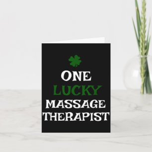 Carte Une masseuse chanceuse jour de la saint patrick ir