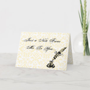 Carte Une Note Pour Vous....