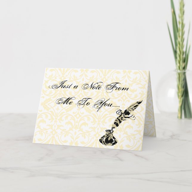 Carte Une Note Pour Vous.... (Devant)