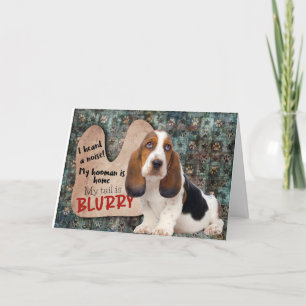 Carte Une pensée hilarante de votre Basset Hound Anniver