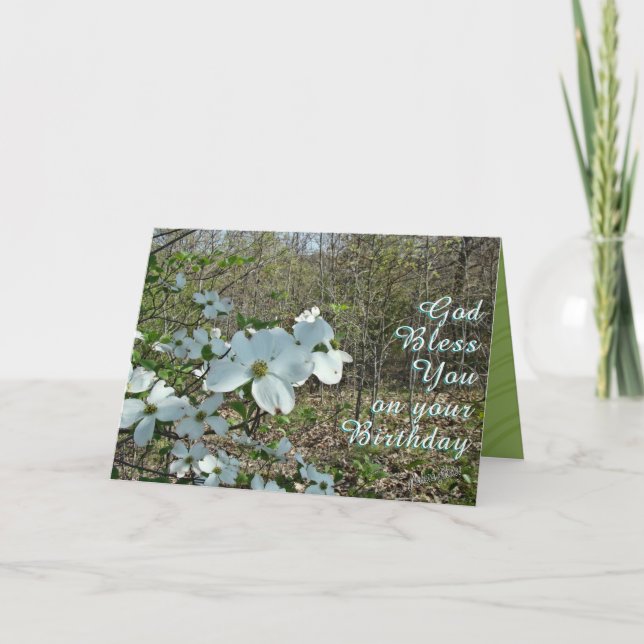 Carte Une personnaliser de floraison de Dogwood (Devant)