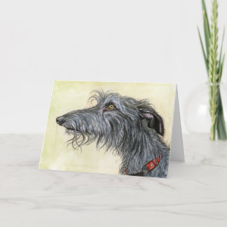 Carte Une petite coïncidence - art de chien de Lurcher
