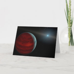 Carte Une Planète Géante Au Gaz Autour D'Une Étoile Nain