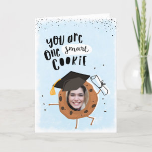 Carte Une Smart Cookie Funny Photo Graduation Card